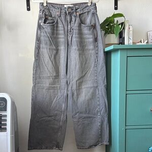 Urban Outfitters Charcoal Wide-Leg Jeans
